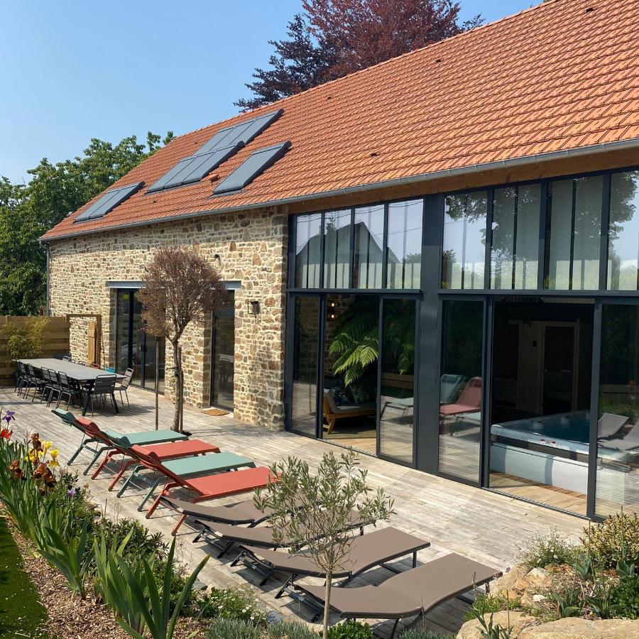 La Grange De Tissey Grand Gite Avec Spa Et Sauna Dragey ภายนอก รูปภาพ